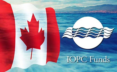 Canada flag and the IOPC Funds logo